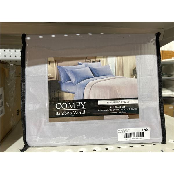 Comfy Bamboo World 8800 Gold Series Full Sheet Set, 4 Pieces