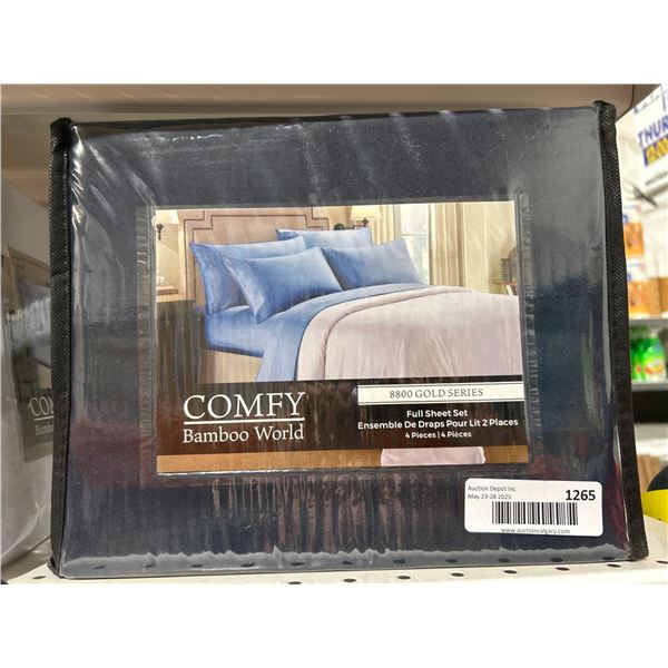Comfy Bamboo World 8800 Gold Series Full Sheet Set, 4 Pieces