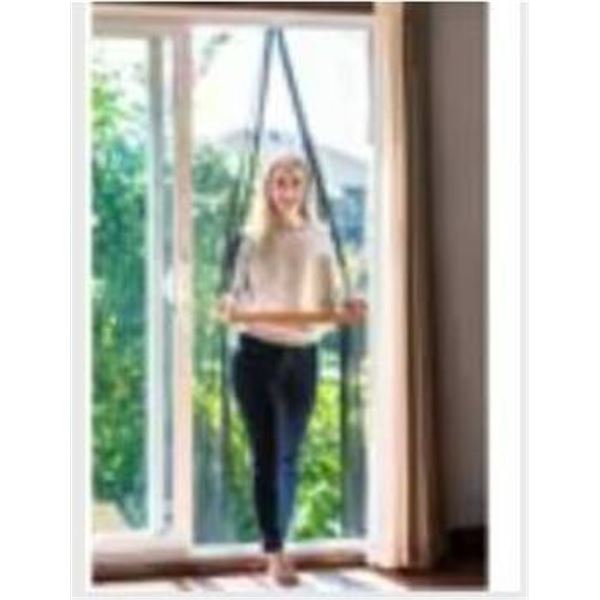 Climaloc Magnetic Screen Curtain, 37 in x 83 in (94 cm x 211 cm), Black