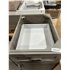 Image 5 : Gray Double Sink Bathroom Vanity with Cabinets and Drawers 60_ x 21 1/2_ x 34_