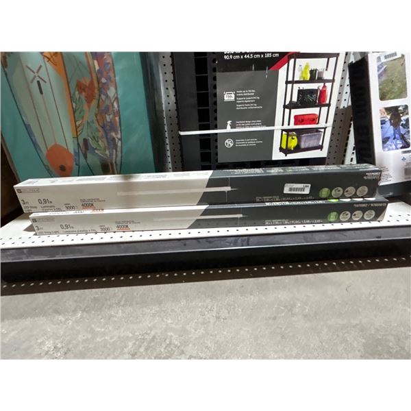 Utilitech 3-ft Linkable Plug-in LED Shop Light with Pull Chain 3,000-lm 35 W Ð Cool White x 2