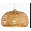 Image 1 : Hchunqjor Bamboo Large Light Fixture SHADE ONLY