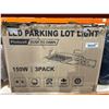 Image 2 : JC-GL 150W LED Parking Lot Light with Photocell Dusk to Dawn, 3-Pack
