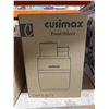 Image 2 : Cusimax CMFS-9071 250W Electric Food Slicer with Multifunctional Blades WHITE