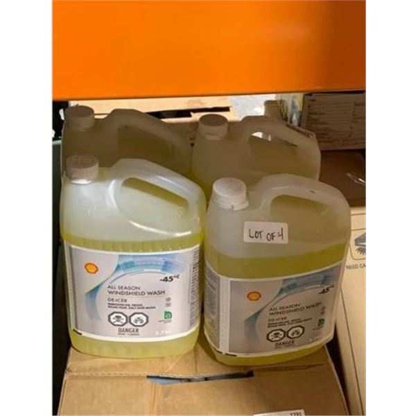 ÊShell All Season Windshield Wash De-Icer -45C, Lot of 4 (3.78L Each)