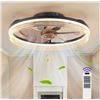 Image 1 : LED Ceiling Fan Light Model BEXD-CFL20IN-BKWD