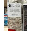 Image 2 : RoomMates Peel and Stick Wallpaper Ð 20.5 in x 16.5 ft Roll (Gray Stone Design) Lot of 2