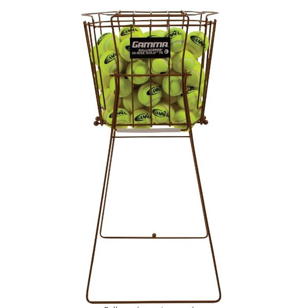 Gamma Hi-Rise Gold 75 Tennis Ball Hopper Ð Holds Up to 75 Balls