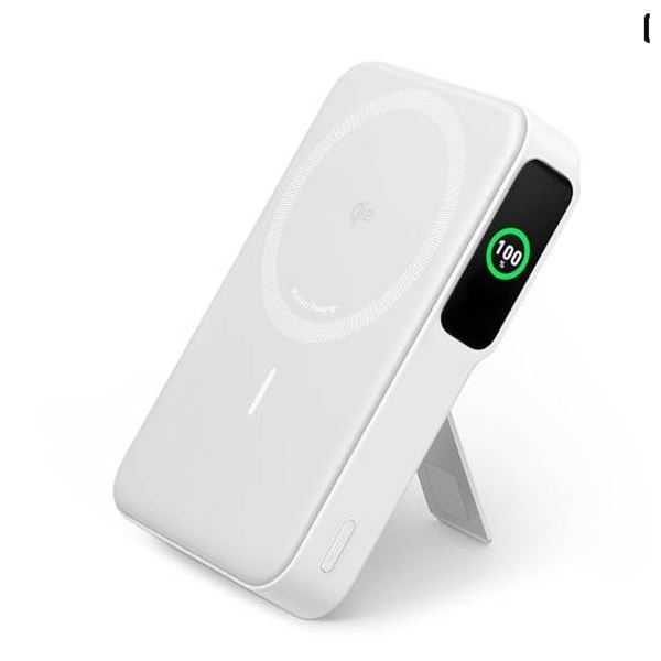 Anker MagGo 10,000mAh Magnetic Power Bank with Smart Display and Qi Wireless Charging