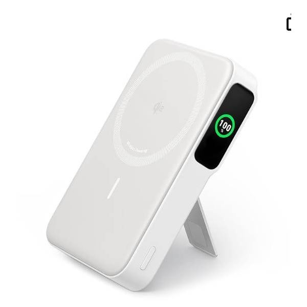 Anker MagGo 10,000mAh Magnetic Power Bank with Smart Display and Qi Wireless Charging