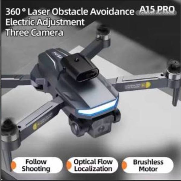 A15 Aerial Photography Wtih 3 Lens HD 4k Camera Professional Drone Intelligent Obstacle Avoidance FP