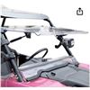 Image 1 : A & UTV PRO Scratch Resistant 3-IN-1 RZR Adjustable Flip Full Windshield FOR 2014-2018 Polaris RZR 9