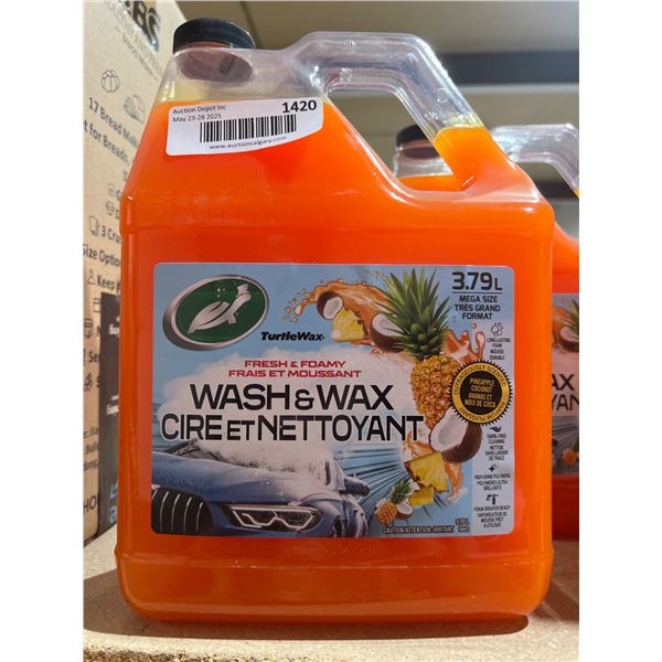 Turtle Wax Fresh & Foamy Wash and Wax, 3.79L