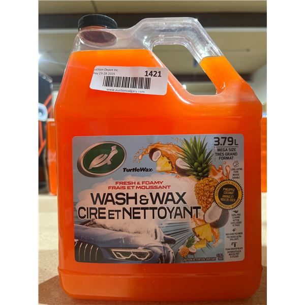 Turtle Wax Fresh & Foamy Wash & Wax 3.79L for Vehicles