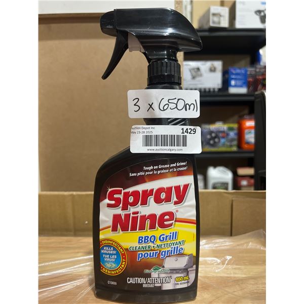 Spray Nine BBQ Grill Cleaner 650ml Ð Set of 3