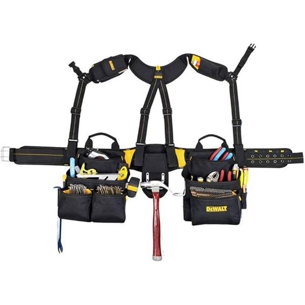 DeWalt 20-Pocket Pro FramerÕs Combo Apron With Suspenders