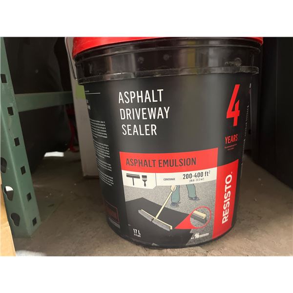 RESISTO Asphalt Driveway Sealer, 17 L (4.5 gal), 4-Year Durability