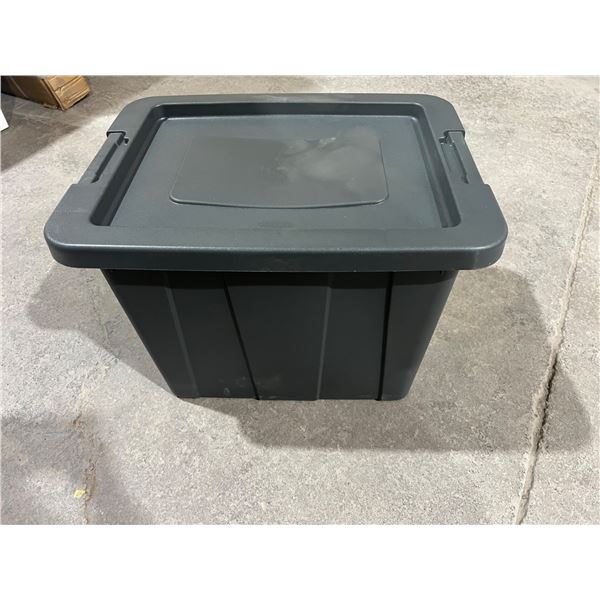 Sterilite 18-Gallon Tuff1 Storage Tote With LidÊ Model 1529, Flat Gray