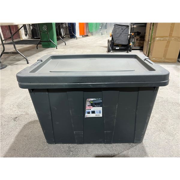 Sterilite 18-Gallon Tuff1 Storage Tote With LidÊ Model 1529, Flat Gray