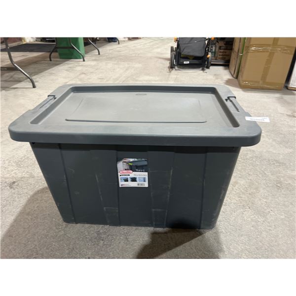 Sterilite 18-Gallon Tuff1 Storage Tote With LidÊ Model 1529, Flat Gray