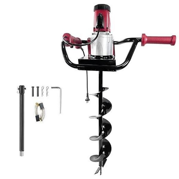 JC-GD-300 Electric Earth Auger Drill with 6-Inch Bit