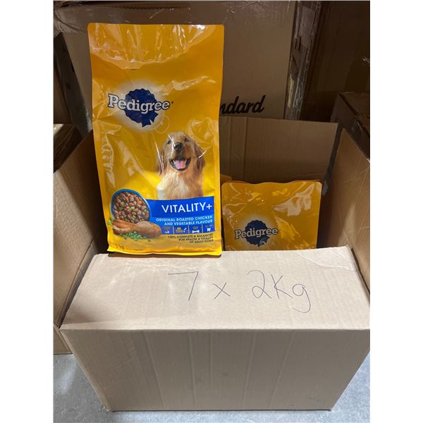 Pedigree Vitality+ Dog Food 7 x 2kg Bags Ð Roasted Chicken and Vegetable Flavour