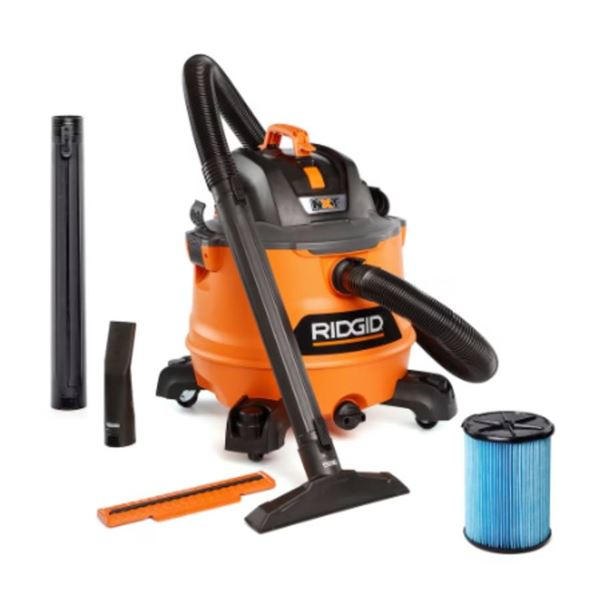 RIDGIDÊ53L (14 Gal.) 6.0 Peak HP NXT Wet Dry Shop Vac with Fine Dust Filter, Locking Hose and Access