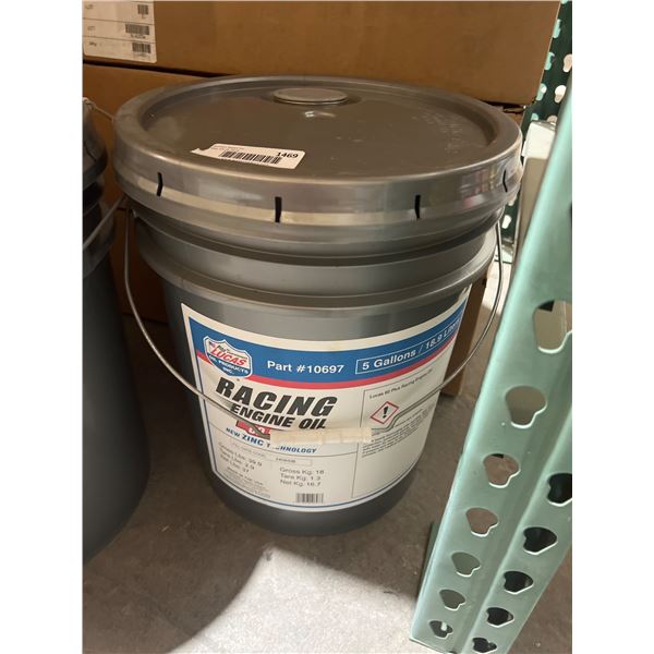 Lucas Part #10697 Racing Engine Oil 60 Plus, 5 Gallons