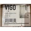 Image 3 : VIGOÊElan 68 to 72 in. W x 74 in. H Frameless Sliding Shower Door in Matte Brushed Gold with Clear G