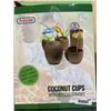 Image 2 : Coconut Cups With Hibiscus Straws, 18 Count by Prextex