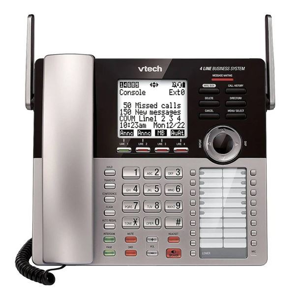 VTech CM18445 4-Line Small Business Telephone System Console