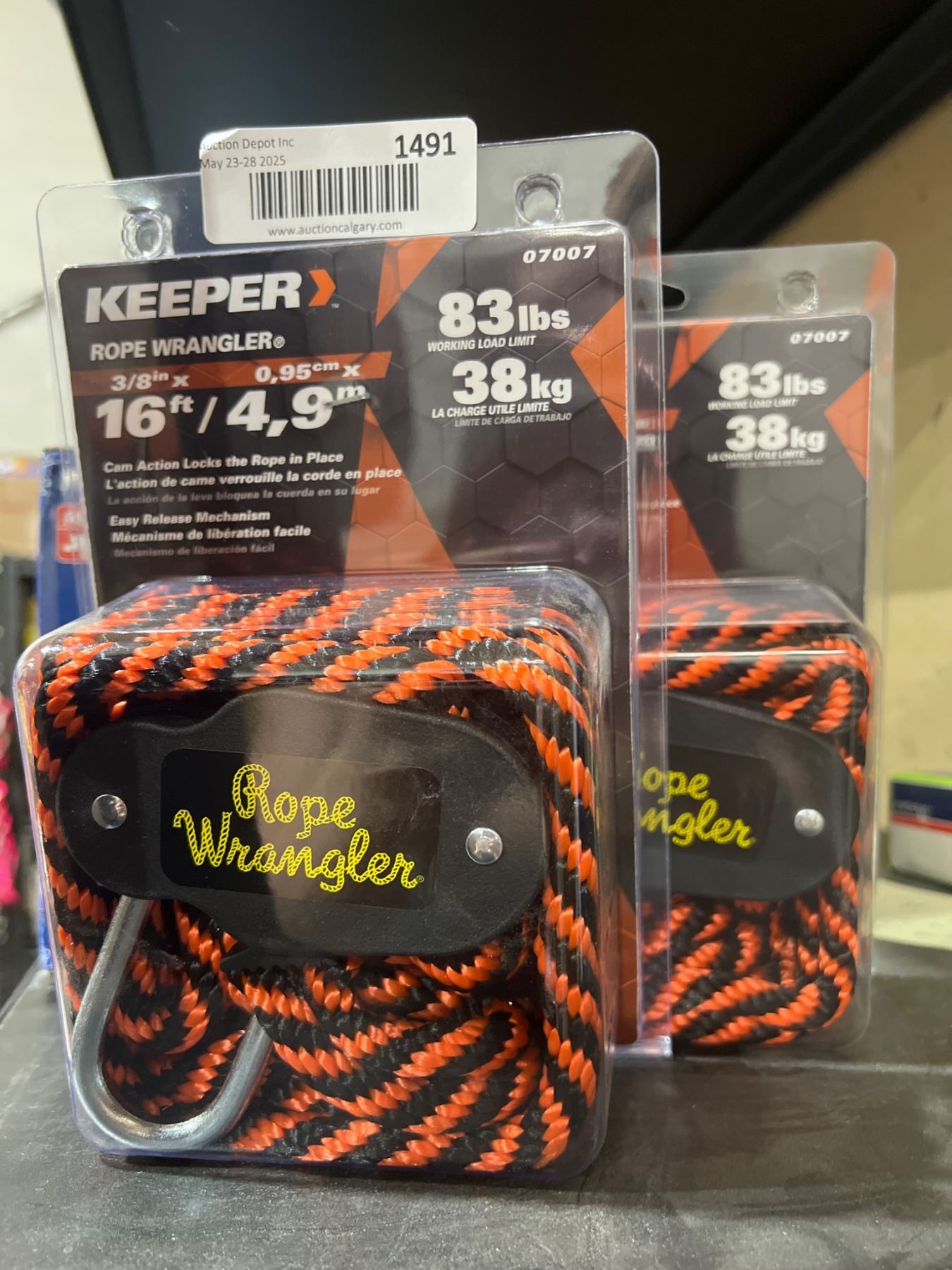 Keeper Rope Wrangler 07007 3/8 in x 16 ft with 83 lb Working Load Limit ...