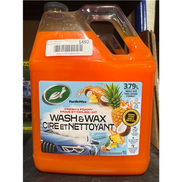Turtle Wax Wash and Wax 3.79L Car Cleaning Solution