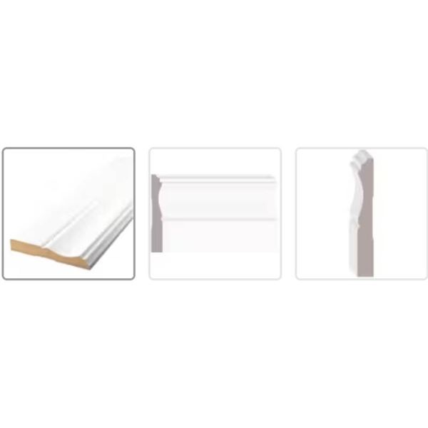 Alexandria Moulding L1653 1/2 in. x 3-1/4 in. Pre-Primed Baseboards, 10 Pieces x 8_