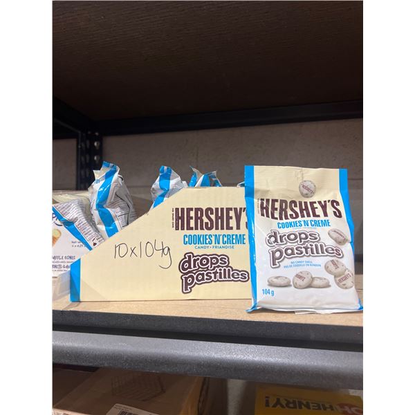 HersheyÕs Cookies ÔNÕ Creme Drops, 104g x 10
