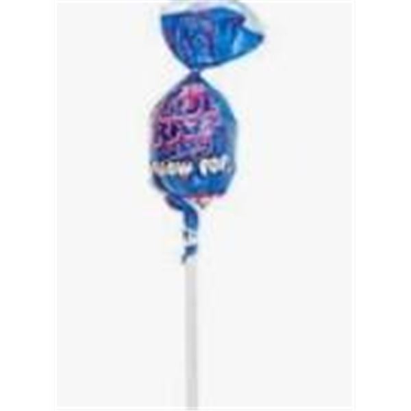 Charms Blue Razz Berry Bubble Gum Filled Blow Pop, 48-Count