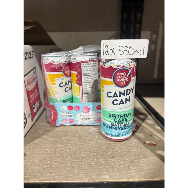 Candy CanÊ Birthday Cake-Flavored Sparkling Beverage 12 x 330ml
