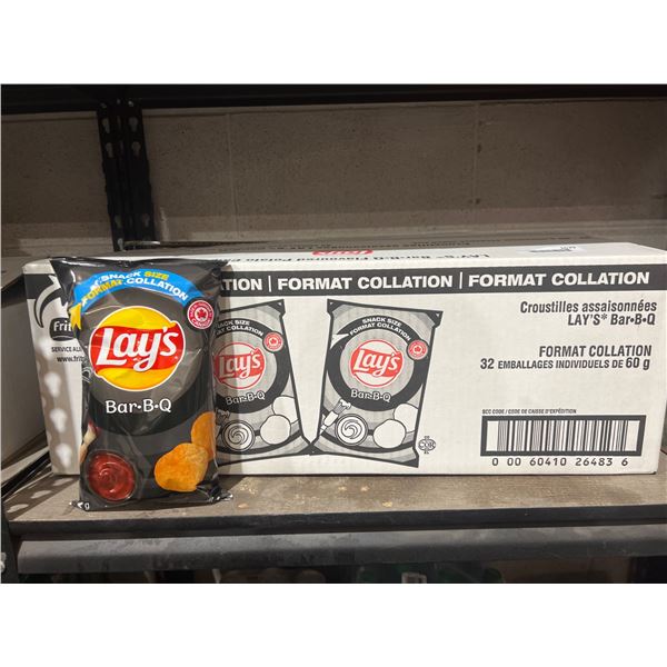 LayÕs Bar-B-Q Potato Chips, 32 x 60 g Each