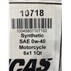 Image 3 : Lucas Synthetic SAE 0W-40 Motorcycle Oil 6_1 Quart