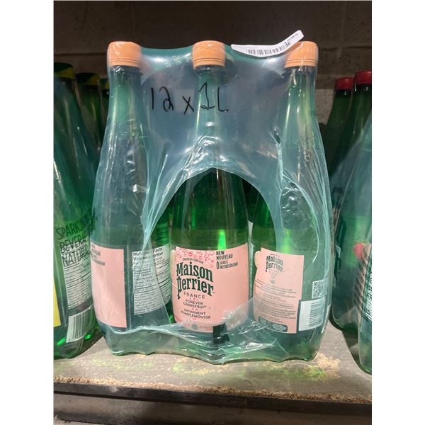 Maison Perrier Forever Grapefruit Sparkling Water 1L Bottles Ð Case of 12