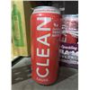 Image 1 : Clean Cause Watermelon Mint Sparkling Yerba Mate 12 Pack Ð 473ml Cans