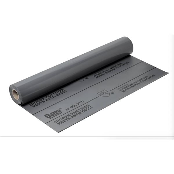 Oatey 41594 40ft x 5ft PVC Shower Pan Liner Ð Grey