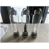 Image 2 : NEW GLASS/ STAINLESS STEEL CRYSTAL WATER BOTTLES - ROSE QUARTZ, CLEAR QUARTZ, AND LAPIS - RETAIL $12