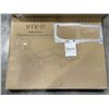 Image 2 : VIVO VINTAGE BROWN 63X55 INCVH CORNER ELECTRIC SIT TO STAND DESK WITH BLACK MEDIUM SINGLE MOTOR DESK