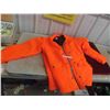 Image 1 : Blaze Orange Hunting Insulated Jacket Size Large, 3 Rain