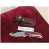 Image 1 : Buck Filleting Blade Knife (Total Length) 8'' with Scabbard 