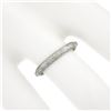 Image 3 : Antique Platinum 2.6mm Detailed Textured Work Eternity Stackable Band Ring