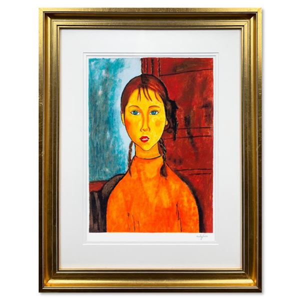 Bambina Con Trecce by Modigliani (1884-1920)
