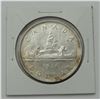 Image 2 : #1  1936 CANADIAN $1 DOLLAR SILVER VOYAGEUR COIN