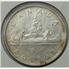 Image 4 : #1  1936 CANADIAN $1 DOLLAR SILVER VOYAGEUR COIN